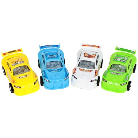 Masina Tir Lary Toys cu platforma cu 4 masinute pentru copii, incluse accesorii