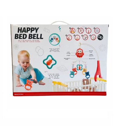 Carusel cu telecomanda pentru patut, poveste limba engleza, lumini, melodii