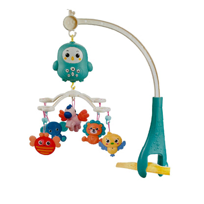 Carusel cu telecomanda pentru patut, poveste limba engleza, lumini, melodii