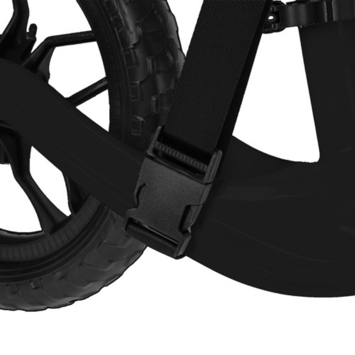 Bicicleta de echilibru fara pedale IdealStore cu roti EVA si cadru din magneziu negru