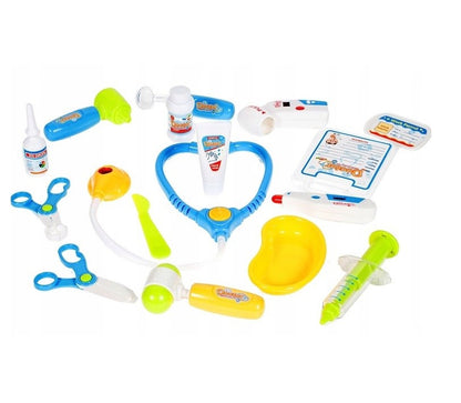 Joc de rol Micul Doctor interactiv cu accesorii medicale si panou EKG, set medical copii