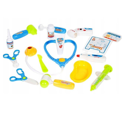 Joc de rol Micul Doctor interactiv cu accesorii medicale si panou EKG, set medical copii