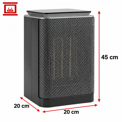 Radiator electric Mini HotFire idealSTORE, Putere 1500w, Detine 2 trepte de putere, Termostat reglabil intre 10°C-40°C