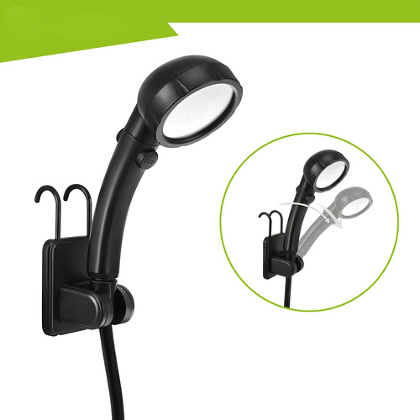 Dus portabil electric de calatorie idealSTORE, Baterie incorporata, Incarcare prin USB, Autonomie 6000mAh