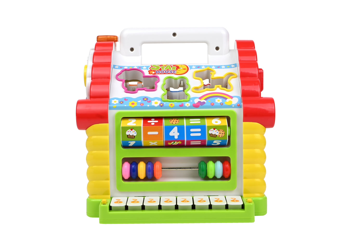 Centrul de joaca Star House, casuta muzicala de jucarie, creativa, cu pian, muzica si lumini - 739