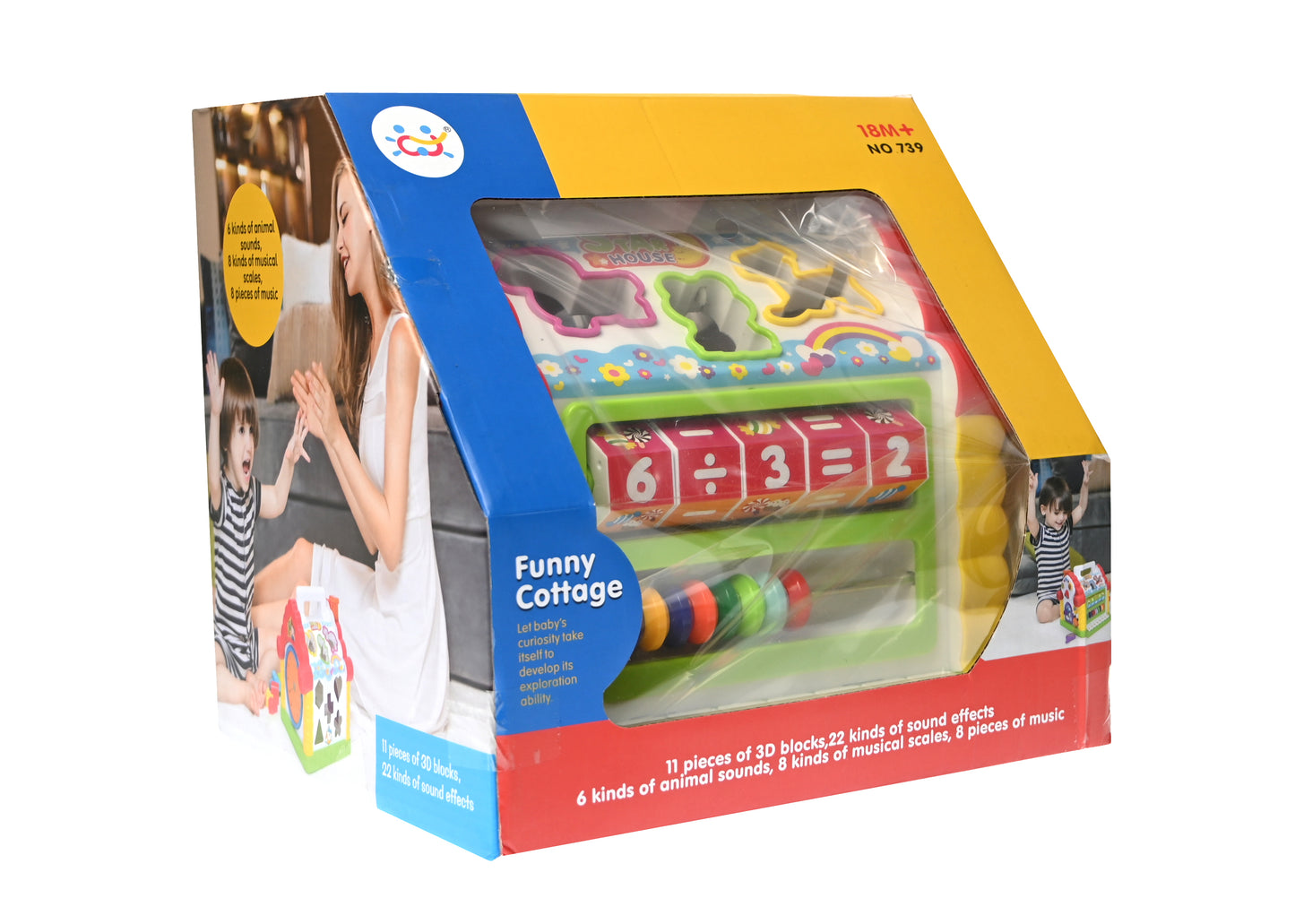 Centrul de joaca Star House, casuta muzicala de jucarie, creativa, cu pian, muzica si lumini - 739