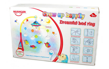 Carusel muzical cu telecomanda, zorzoane, volum reglabil, 108 melodii si proiectie lumini ( baterii ) - 7779A