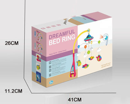 Carusel muzical cu telecomanda, zorzoane, volum reglabil, 108 melodii si proiectie lumini ( baterii ) - 7779A