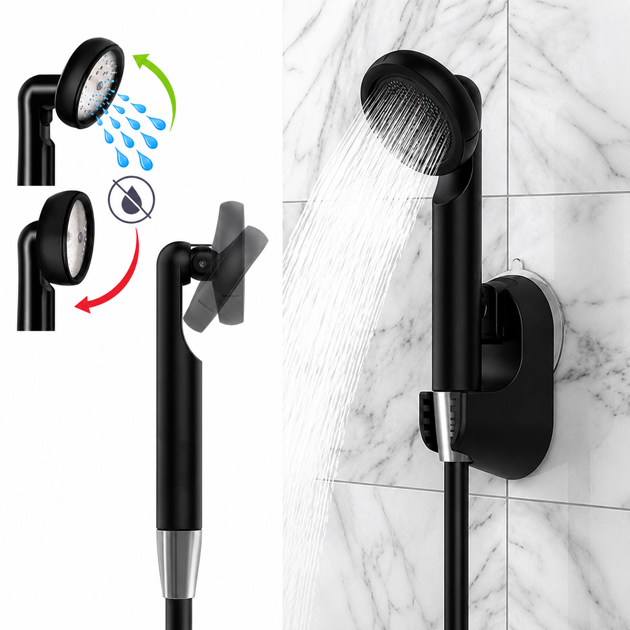 Dus portabil electric de calatorie idealSTORE, Incarcare Solara si prin USB, Autonomie 2200mAh