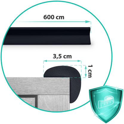 Banda Protectie Colturi si Margini Mobila pentru Copii idealSTORE 6m Negru