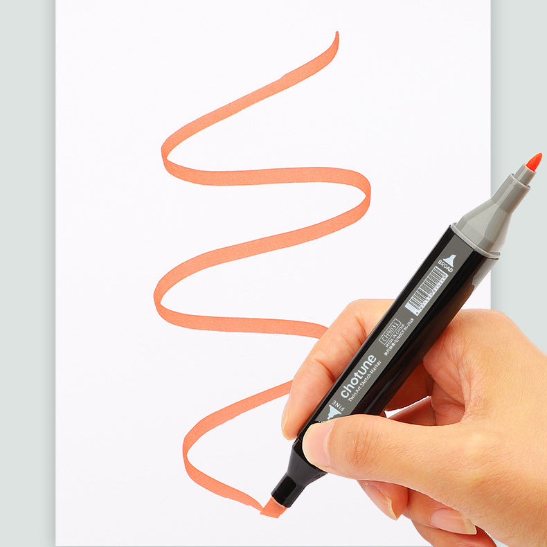 Set 80 markere BYONDSELF, 2 capete subtire si gros, 1mm si 6mm, cu geanta de depozitare, multicolore