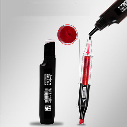 Set 80 markere BYONDSELF, 2 capete subtire si gros, 1mm si 6mm, cu geanta de depozitare, multicolore