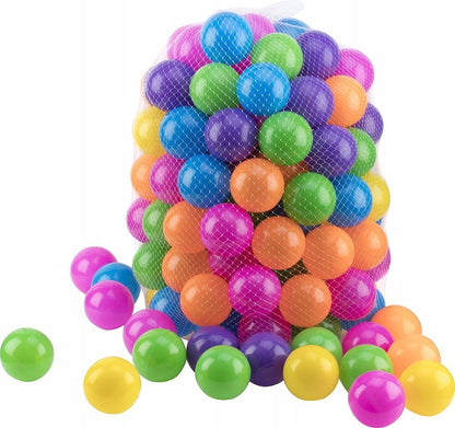 Cort pentru copii, 8 in 1, Material textil, multicolor, 100 bile