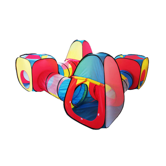 Cort pentru copii, 8 in 1, Material textil, multicolor, 100 bile