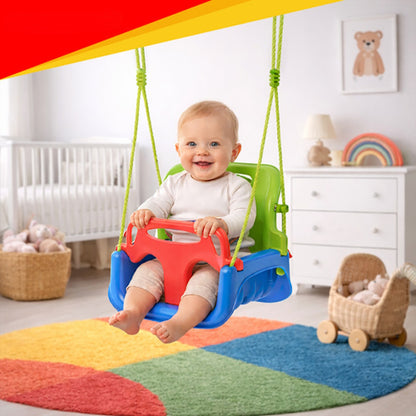 Leagan copii 3 in 1 idealSTORE pentru interior si exterior cu centura siguranta