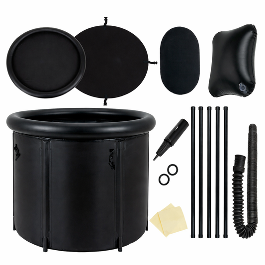 Cada pliabila gonflabila WinterBath idealSTORE conceputa pentru terapia cu apa rece, Capacitate 320L