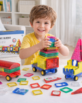 Set Inteligent de Constructie Intellectual Magnets 3D idealSTORE, Include 72 de Elemente Magnetice Multicolore