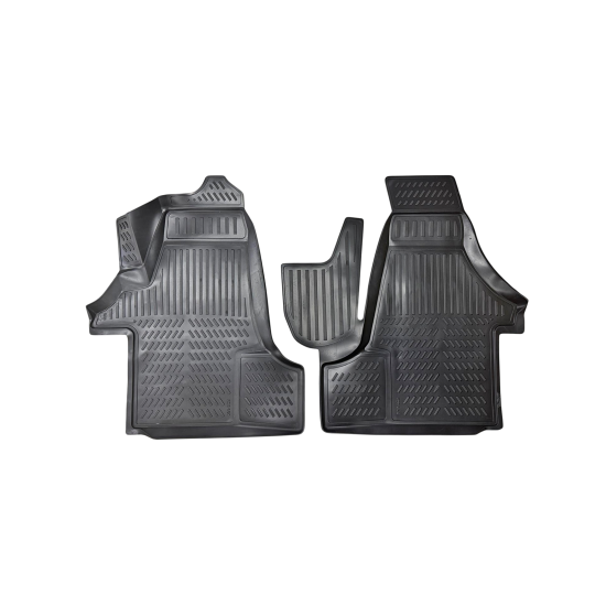 Covorase auto tavita Volkswagen Transporter T5 T6 2003-2022 idealSTORE Set 4 bucati TPE margine inaltata protectie completa