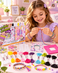 Set fabricare bratari cu ata si margele idealSTORE