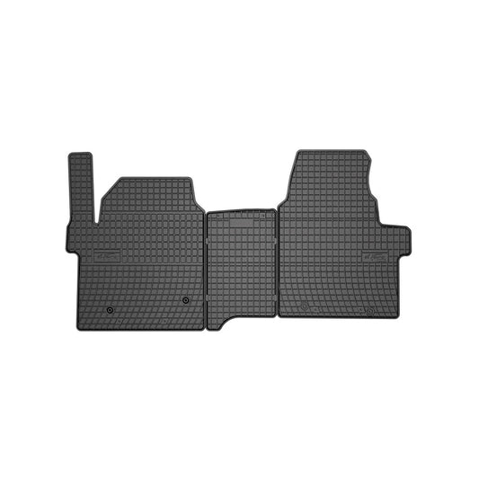 Covoare Interior Cauciuc Ford Transit Custom II Van randul 1 2023 idealSTORE Set 3 Bucati cu Bordura Inalta