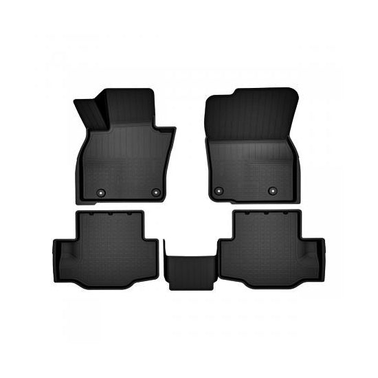 Covorase auto tavita Mazda CX-80 randul 1 si randul 2 cu 5 si 7 locuri 2024-> idealSTORE Set 4 bucati TPE margine inaltata protectie completa