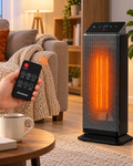 Radiator electric HotFire idealSTORE, Putere 2000w, Detine 2 trepte de putere, Termostat reglabil intre 10 °C-40°C