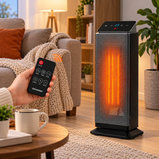 Radiator electric HotFire idealSTORE, Putere 2000w, Detine 2 trepte de putere, Termostat reglabil intre 10 °C-40°C