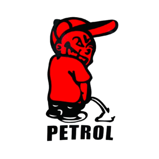 Abtibild Flourescent Haios Boy Petrol idealStore, Dimensiuni 13cm X 7cm, Culori Rosu
