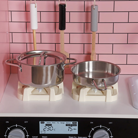 Bucatarie din lemn idealSTORE, Dimensiuni 97 x 30 x 94 cm, Material MDF, Echipata cu Efecte luminoase si Sonore, Utilata complet