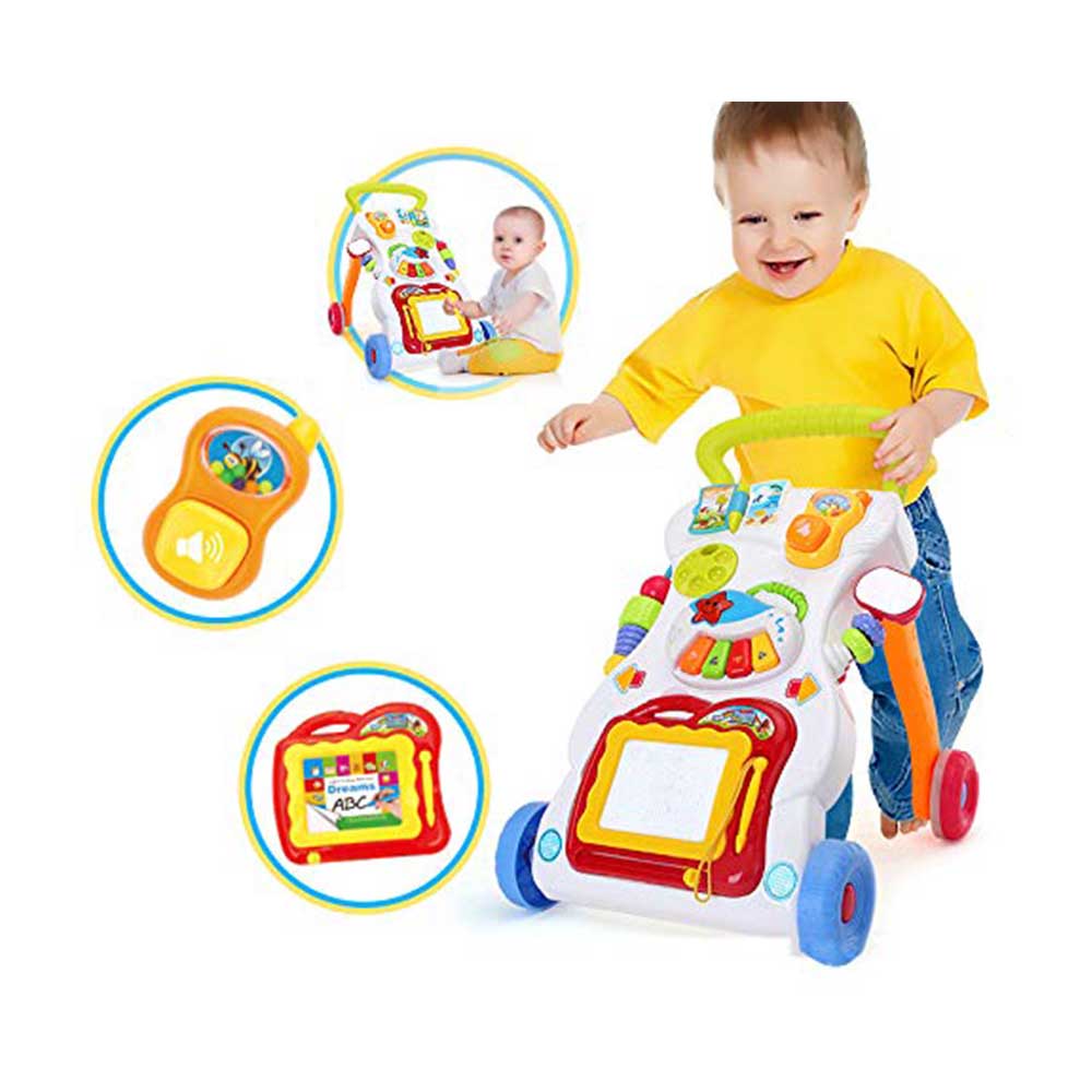 Premergator Carucior Baby Walker AKU Multifunctional, Muzica si lumini Jucarie pentru copii Baby AK6356