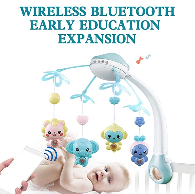 Carusel pentru Patut Interactiv Star Bleu