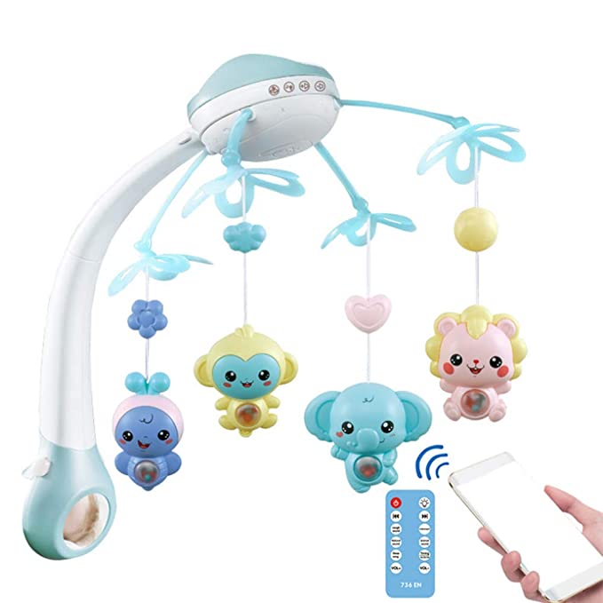 Carusel pentru Patut Interactiv Star Bleu