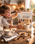 Aparat de cafea pentru copii din lemn Deluxe Barista Ideal Store