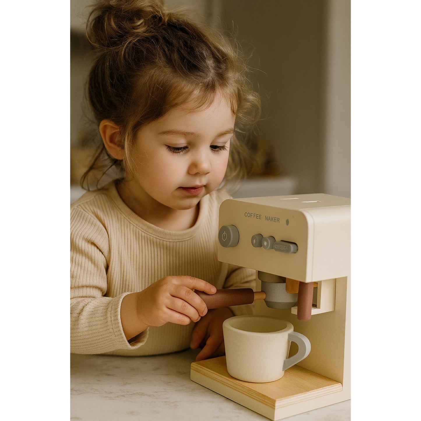 Aparat de cafea pentru copii din lemn Deluxe Barista Ideal Store