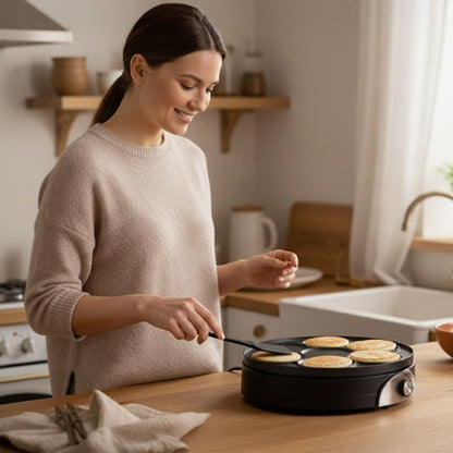 Aparat Electric pentru Clatite si Pancakes 2 in 1 idealSTORE