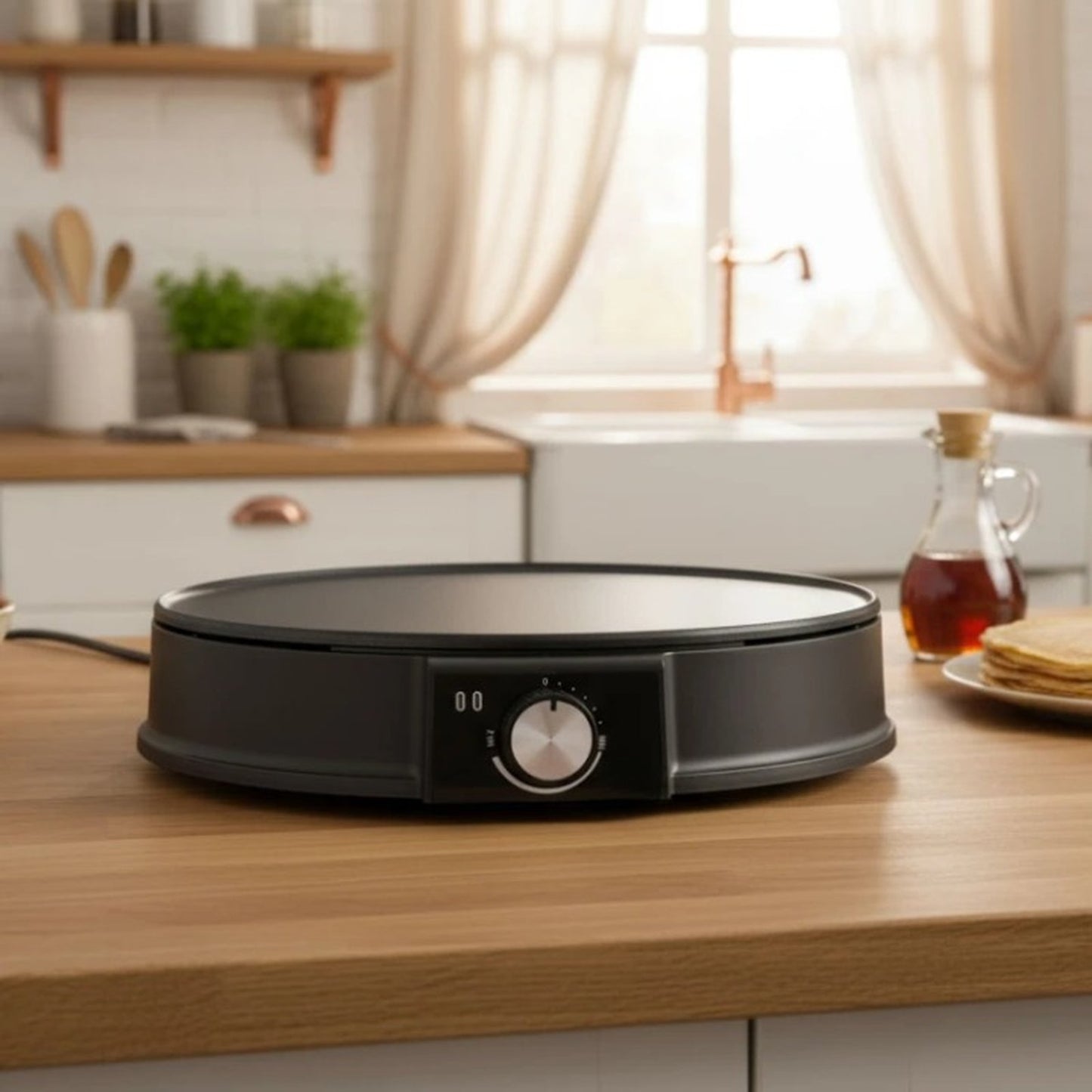 Aparat Electric pentru preparat clatite idealSTORE,Strat antiaderent Premium