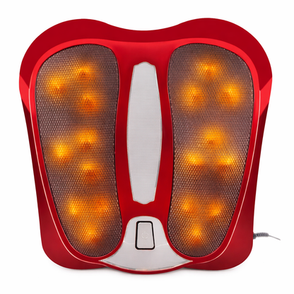 Aparat electric de masaj idealSTORE pentru picioare cu functie de incalzire, 18 Bile rotative, Terapie cu lumina infrarosu