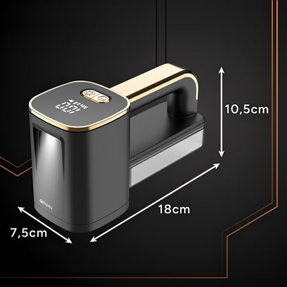 Aparat electric pentru curatarea scamelor haine idealSTORE, reincarcabil USB-C, afisaj digital, 6 lame inox, 3 viteze