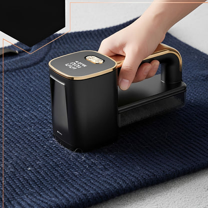 Aparat electric pentru curatarea scamelor haine idealSTORE, reincarcabil USB-C, afisaj digital, 6 lame inox, 3 viteze