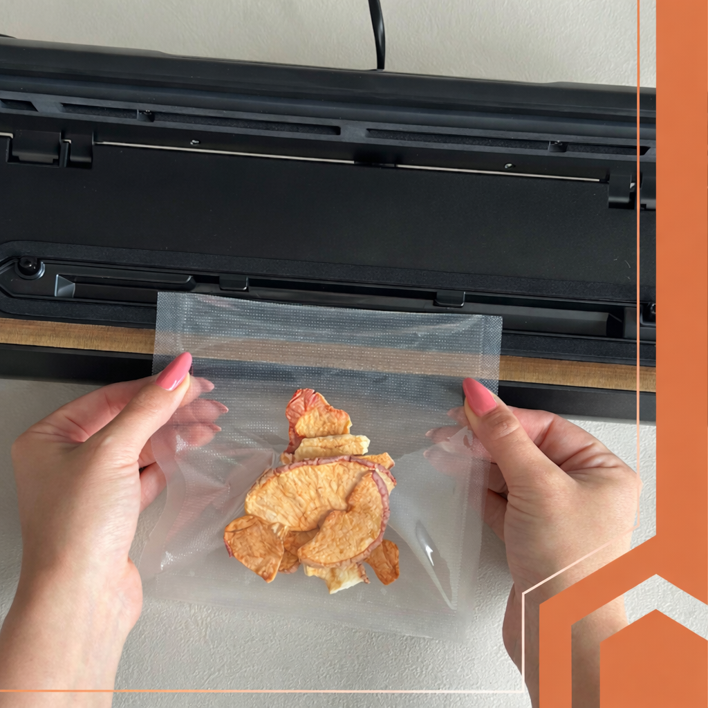 Aparat de Vidat si Etansat in Vid idealSTORE, Ambalare uscat/umed, Senzor de Temperatura NTC, Eficienta 9 l/minut