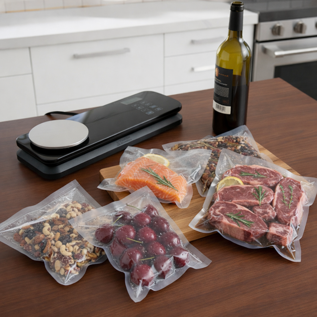 Aparat de Vidat si Etansat in Vid idealSTORE, 6 Moduri de Utilizare,Cantar incorporat