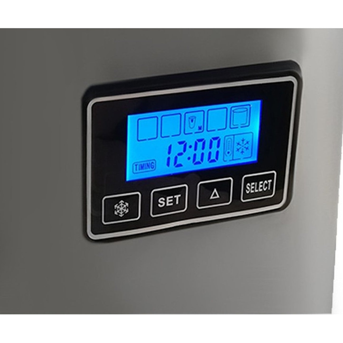Masina de cuburi de gheata IdealStore 12 kg/zi, 3 dimensiuni, autocuratare, afisaj LCD