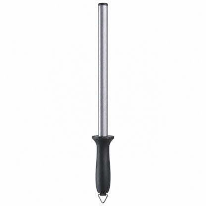 Ascutitor diamantat pentru cutite idealSTORE, musat 30 cm, otel inoxidabil, maner antiderapant