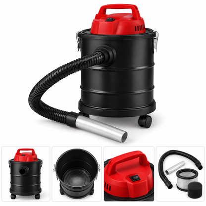 Aspirator de cenusa idealSTORE 800W, rezervor 10L, filtru HEPA, functie suflare 2 in 1