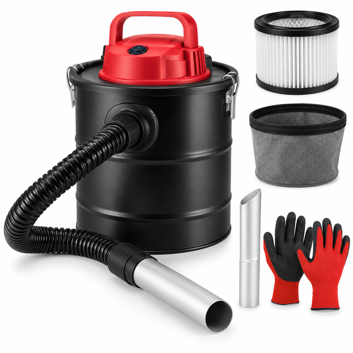 Aspirator de cenusa idealSTORE 800W, rezervor 10L, filtru HEPA, functie suflare 2 in 1