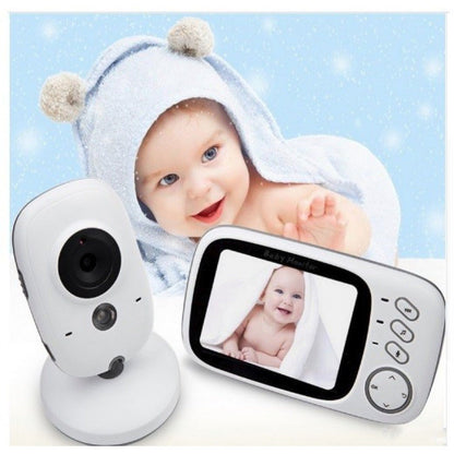 Baby monitor idealSTORE video-audio wireless cu night vision talk back si senzori temperatura, 3,2 inch