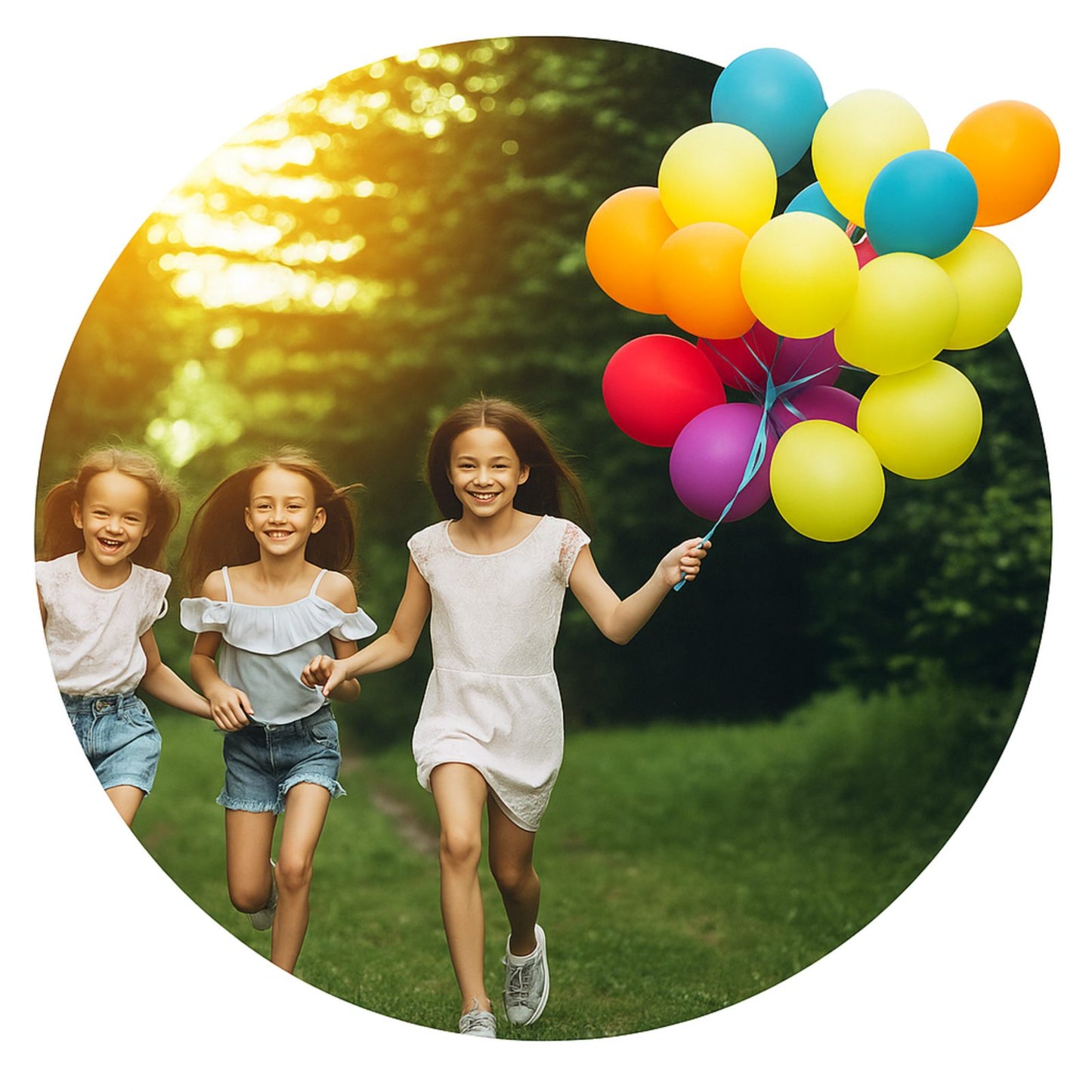 Set butelie heliu pentru baloane IdealStore Ballon Time 0.42 m3 cu reductor si 50 baloane colorate