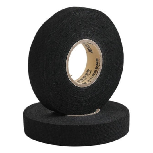 Banda Izoliera din Panza idealSTORE, DImensiune 19MMx25M, Material Premium, Ultra Puternica, Neagra