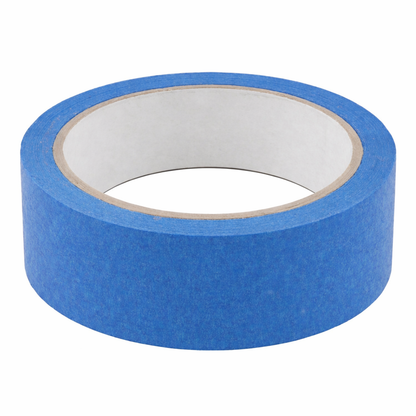 Banda mascare albastra 25m X 30mm idealSTORE, rezistenta UV, indepartare fara urme
