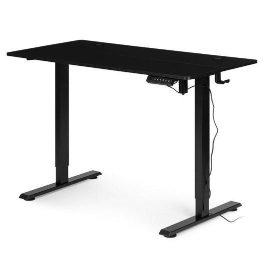 Birou electric reglabil pe inaltime office idealSTORE MordenOffice 120x60 cm negru memorie 3 pozitii